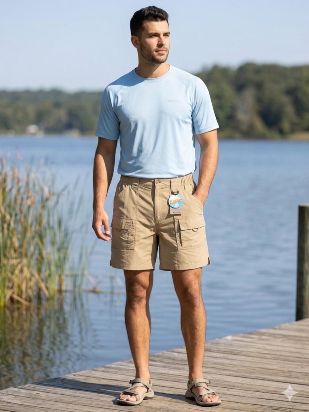 Columbia Omni-Shade Omni-Dry Nylon Brewha Shorts Men’s Fishing Hiking NWT xl